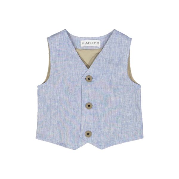 Gilet misto lino baby m.