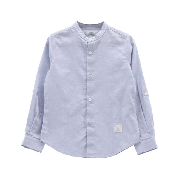 1B58A77EC07AB34704A087FED6FA1E29_ Camicia m/l.misto lino ragazzo