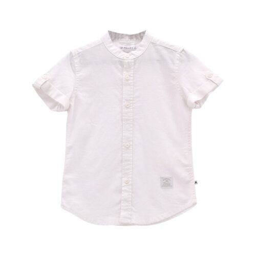 34A0163B844D17976065F34B141B29FC_ Camicia m/c.misto lino ragazzo