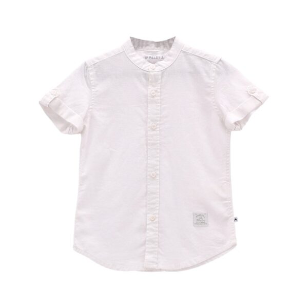 34A0163B844D17976065F34B141B29FC_ Camicia m/c.misto lino ragazzo