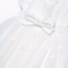 Vestito tulle bordato fiocchi