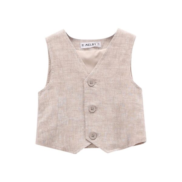 Gilet misto lino baby m.