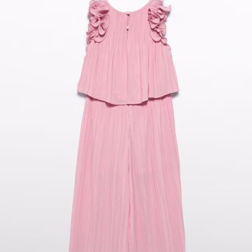 Compl. pantalone chiffon pliss