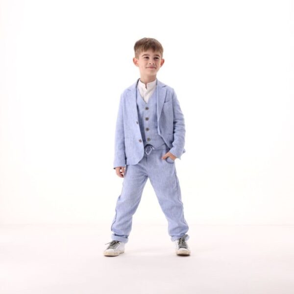 Giacca misto lino bambino