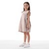 Abito m/c. viscosa lino mel. bambina