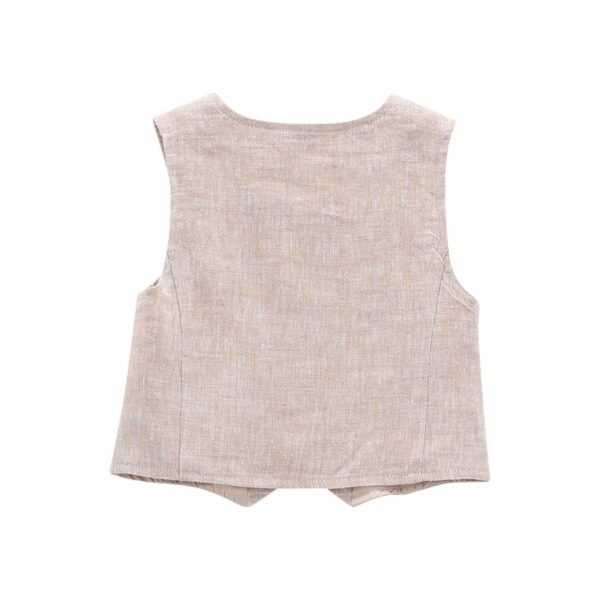 Gilet misto lino baby m.
