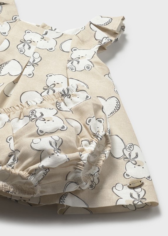 Vestito lino stampato