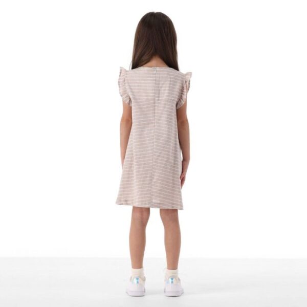 Abito m/c. viscosa lino mel. bambina