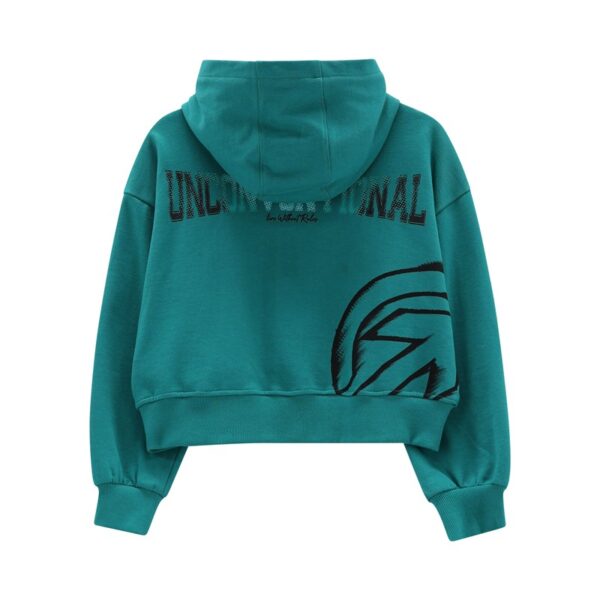 Maglia c/capp. z/lunga felpa ragazza