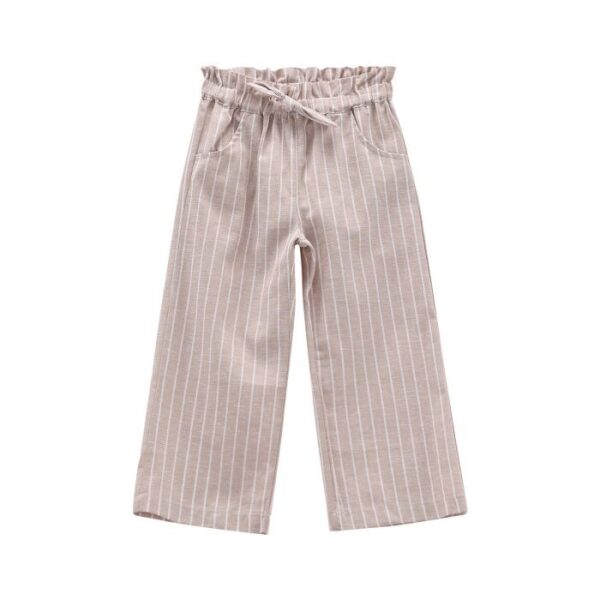 Pantalone lino cotone bambina