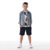 Giubbino denim stretch bambino