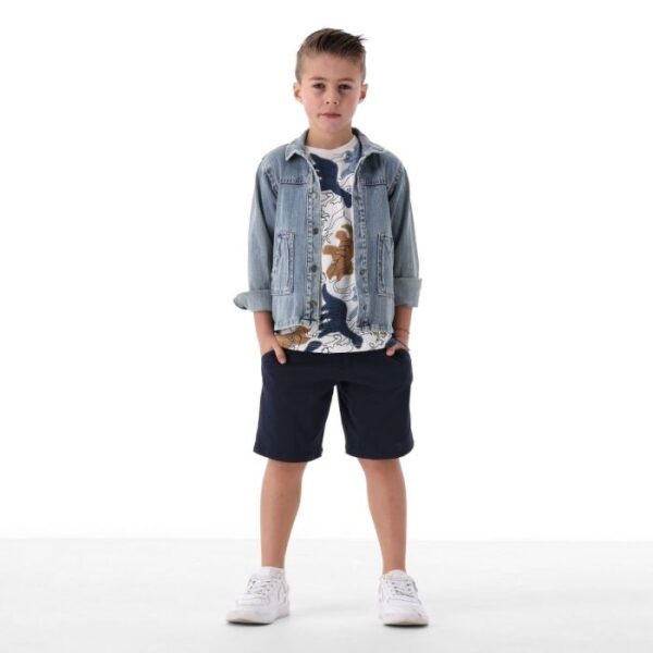 Giubbino denim stretch bambino