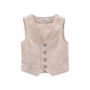 Gilet misto lino bambino