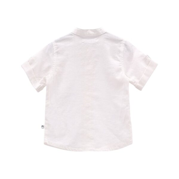 Camicia m/c.misto lino baby m.