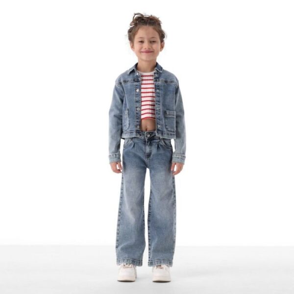 Giubbino denim stretch ragazza