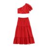 Completo jersey fiammato ragazza