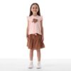 Completo jersey stretch e fantasia bambina