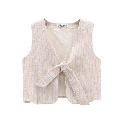 Gilet lino ragazza