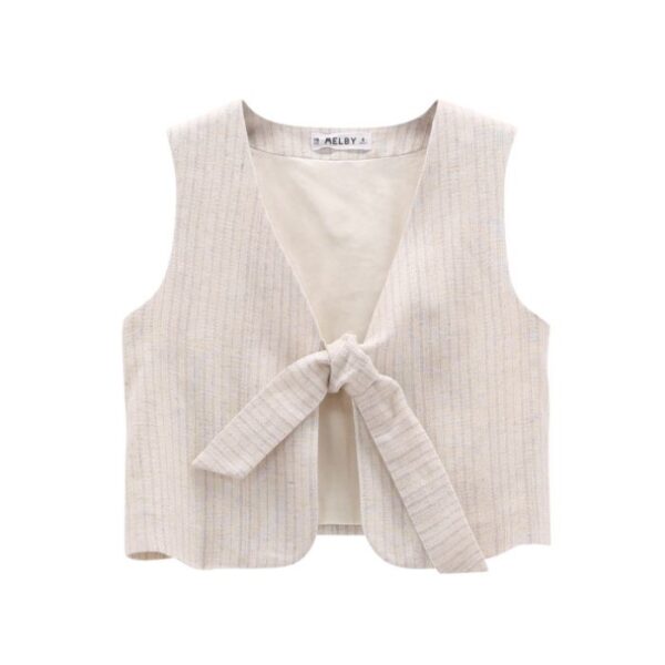 Gilet lino ragazza