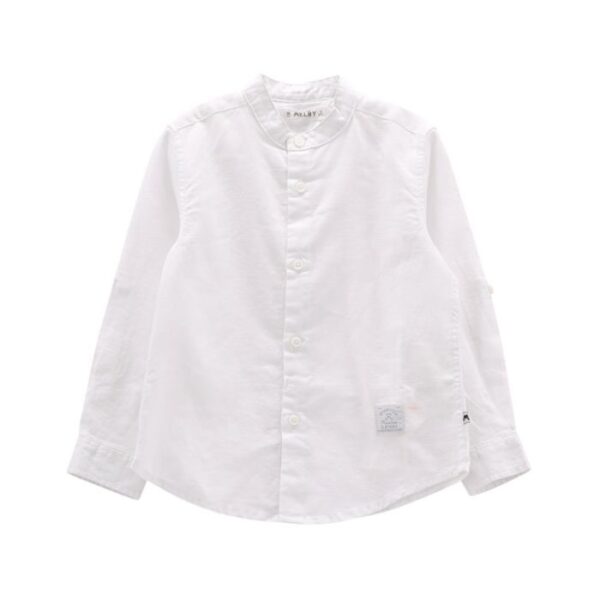 Camicia m/l.misto lino bambino