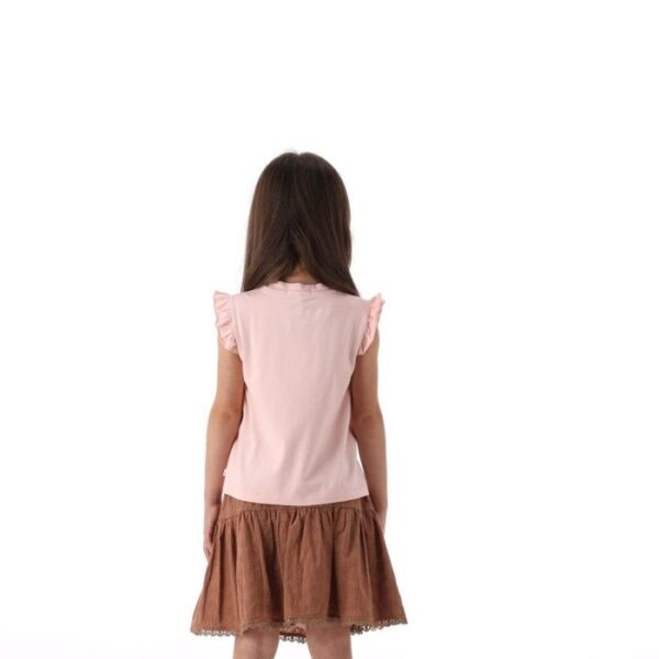 Completo jersey stretch e fantasia bambina