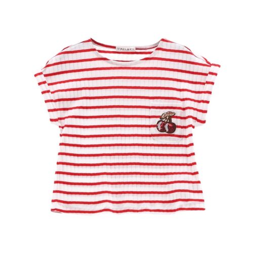 4D80F2423765258E444584BA9E113BA3_ T-shirt m/c.jersey tinto filo ragazza
