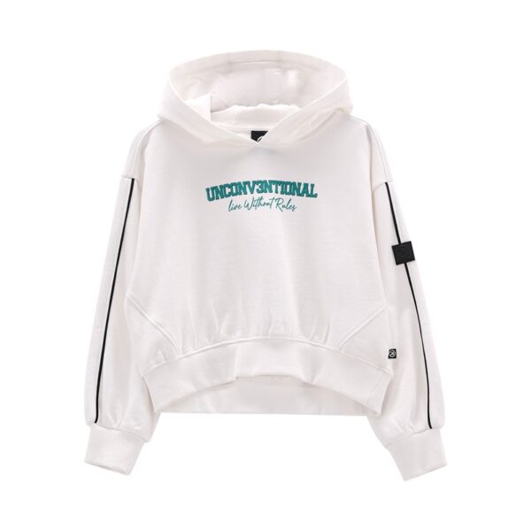 Maglia c/capp.felpa ragazza