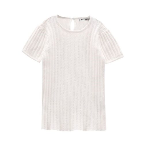 Maglia tricot c/paillettes ragazza