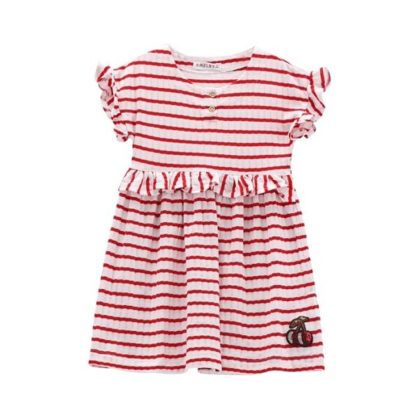 Abito s/m.jersey tinto filo bambina