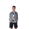 Giubbino denim stretch bambino