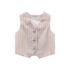 Gilet lino cotone bambina