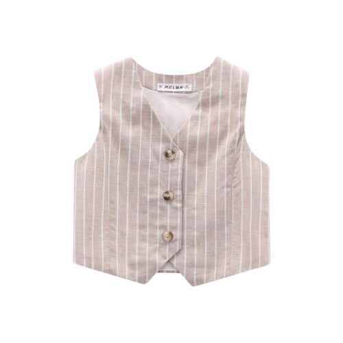 Gilet lino cotone  baby f.