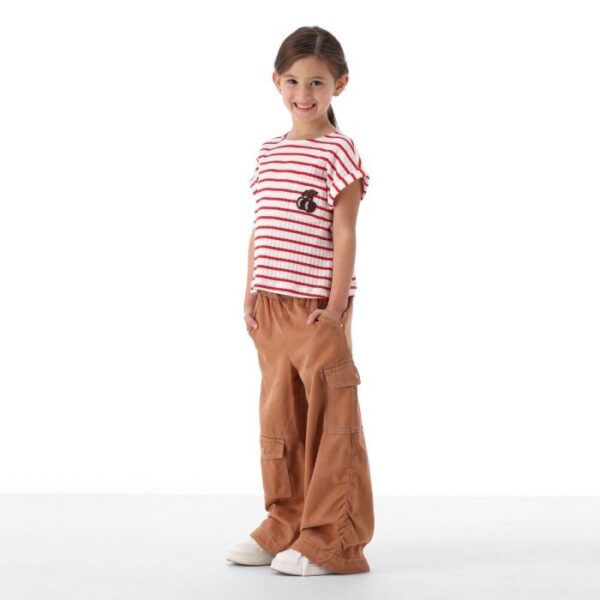 T-shirt m/c.jersey tinto filo ragazza