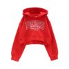 Maglia c/capp. z/lunga felpa stretch ragazza