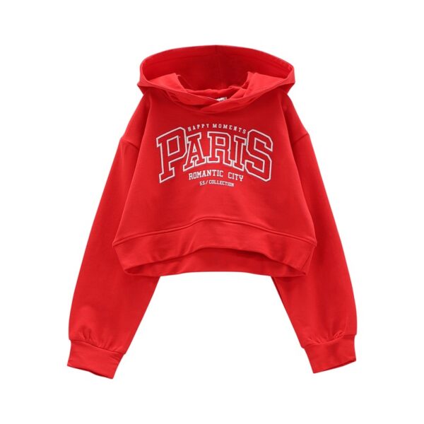 Maglia c/capp. z/lunga felpa stretch ragazza
