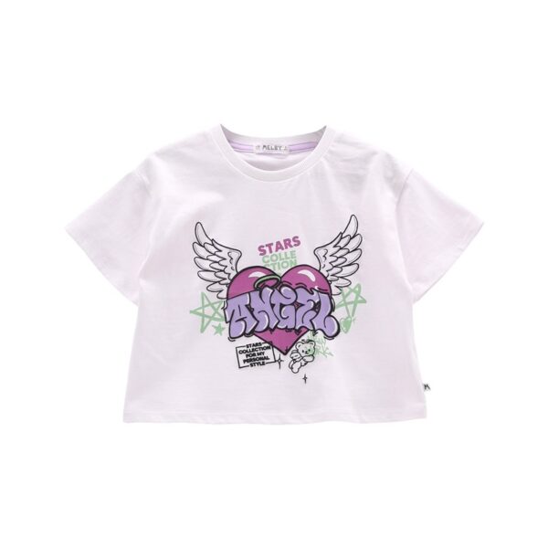 T-shirt g/collo m/c.jersey ragazza