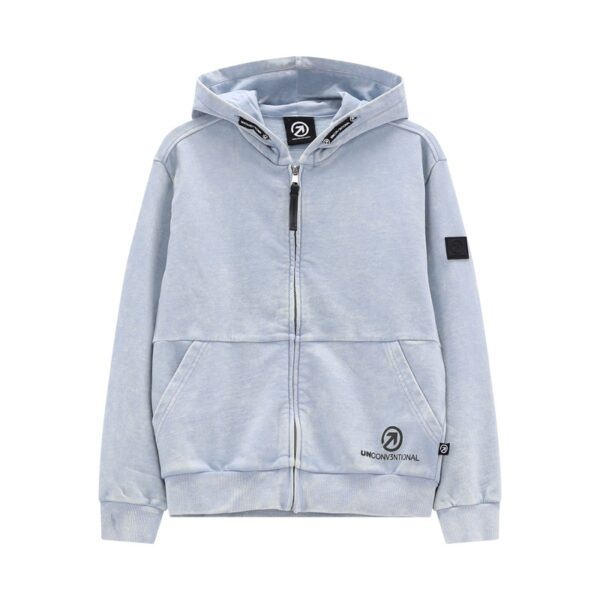 Maglia c/capp. z/lunga felpa acidata ragazzo