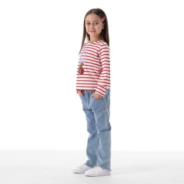Pantalone denim stretch bambina