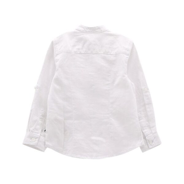 Camicia m/l.misto lino bambino