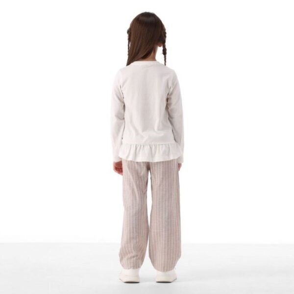 Pantalone lino cotone bambina