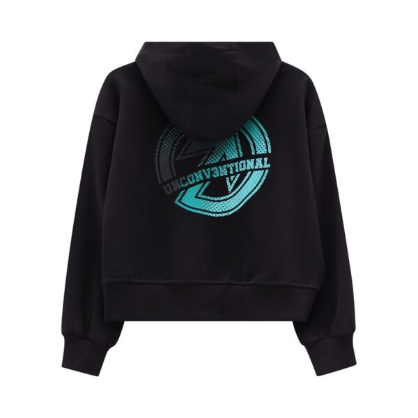 Maglia c/capp. z/lunga felpa ragazza