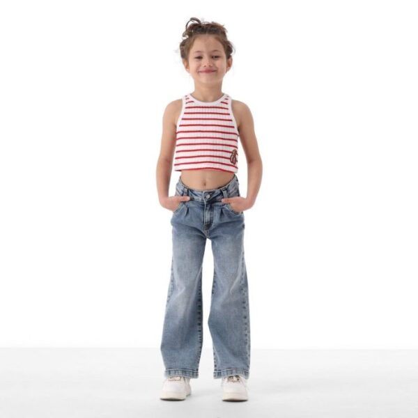 Pantalone denim stretch ragazza