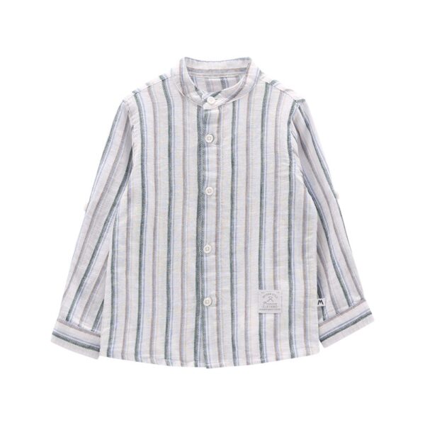 Camicia m/l.misto lino bambino