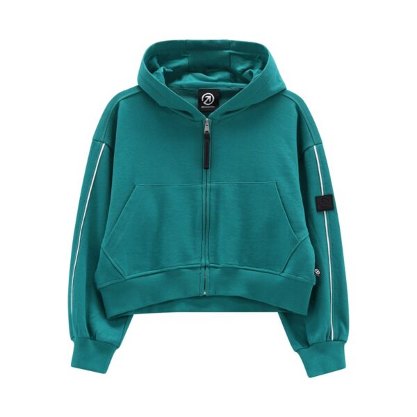 Maglia c/capp. z/lunga felpa ragazza