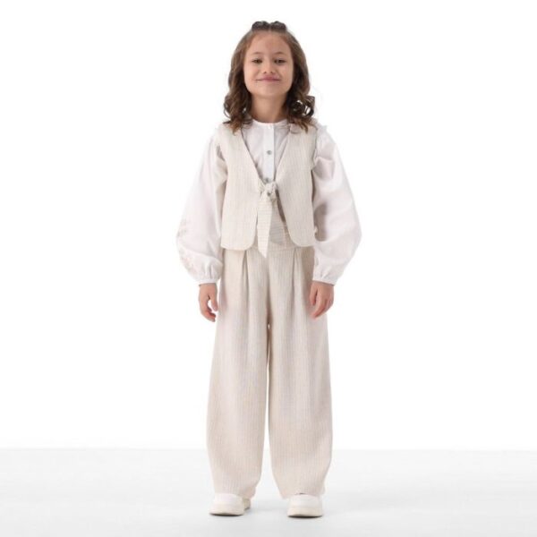 Gilet lino ragazza