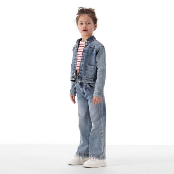 Giubbino denim stretch ragazza
