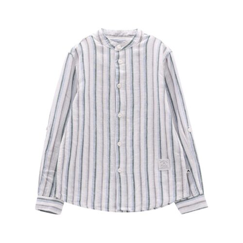 E7001F0A4291DEBE782F30F5092B4B42_ Camicia m/l.misto lino ragazzo