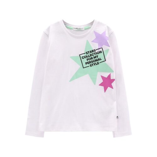 T-shirt g/collo m/l. jersey ragazza