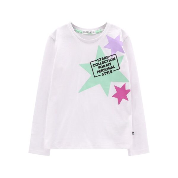 T-shirt g/collo m/l. jersey ragazza