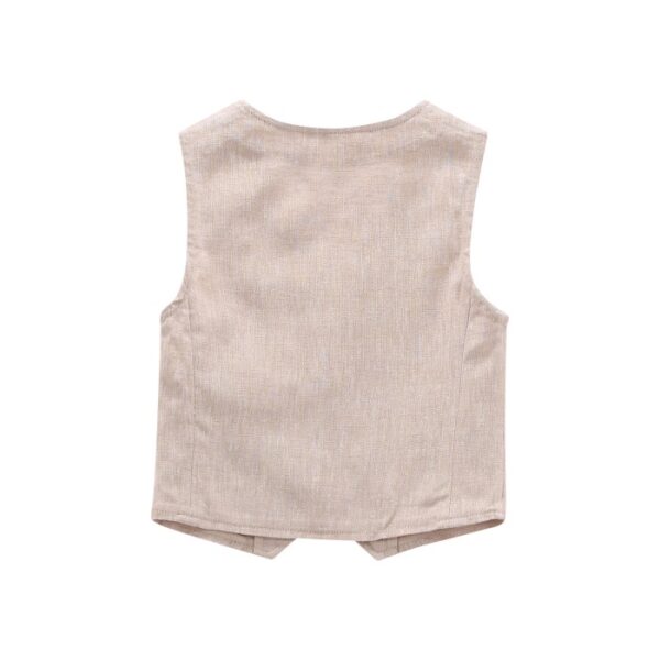 Gilet misto lino bambino